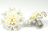 Pearl Flower silver Cufflinks