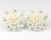 Pearl Flower silver Cufflinks