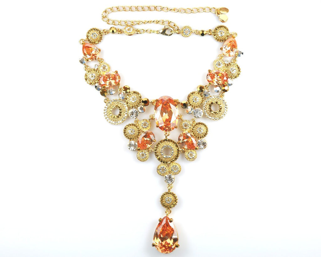 Gold Stones Necklace