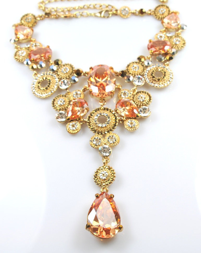 Gold Stones Necklace