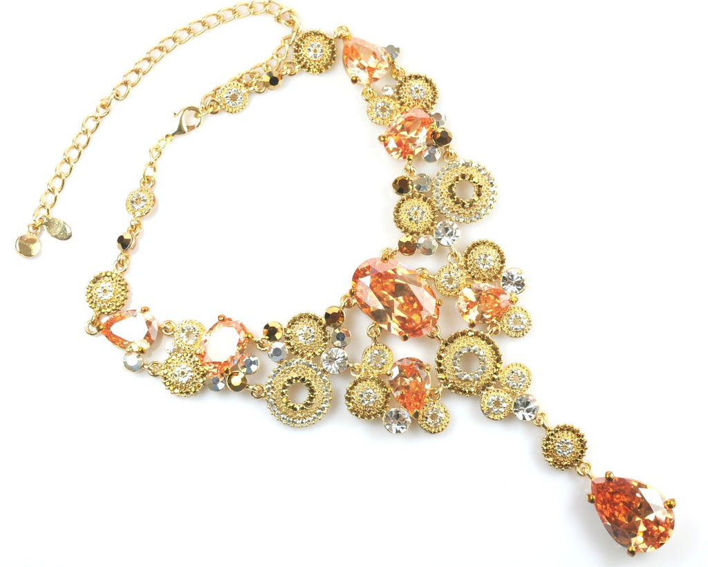 Gold Stones Necklace