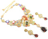 Multicolour Necklace & Earrings