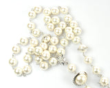 Long Pearl Chain Necklace