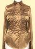 JEWELLERED CUMIN SATIN SHIRT - DOUBLE CUFF