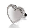 Mirror Heart silver Cufflinks