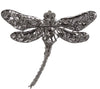 Black Dragonfly Rhinestone brooch