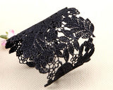 Black Flower Lace Bracelet, Bangle