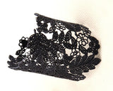 Black Flower Lace Bracelet, Bangle