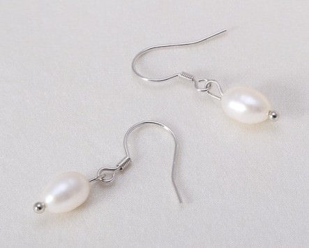 White Small Rice Pearl Jewellery Set
