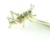 Locusts Cricket Crystal Rhinestone brooch