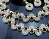 Rose Gold 18k Necklace, Bracelet, earrings set