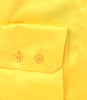 BUTTERCUP YELLOW SATIN SHIRT - PUSSY BOW, size 10