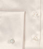 Luxury Cream Satin Shirt, Double Cuff, size 10