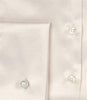 Luxury Cream Satin Shirt, Double Cuff, size 8