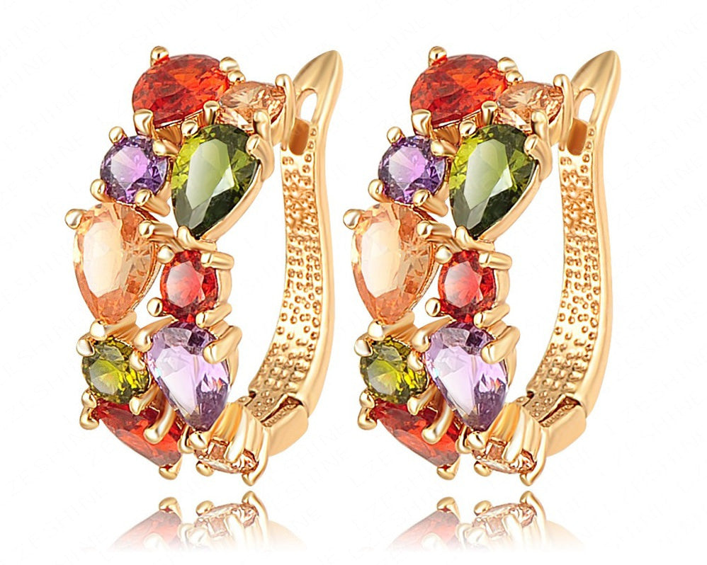 Luxury Gold Plated Mona Lisa Jewellery Set