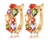 Multicolour Earrings 18K Gold Plated