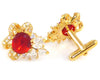 Hot Red Ruby Cufflinks