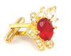 Hot Red Ruby Cufflinks