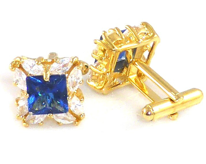 Stylish Royal Blue Sapphire Cufflinks