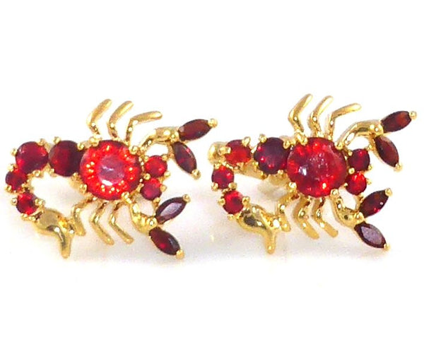 Red Garnet Ruby Scorpio Cufflinks