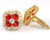 Hot Red Ruby Cufflinks