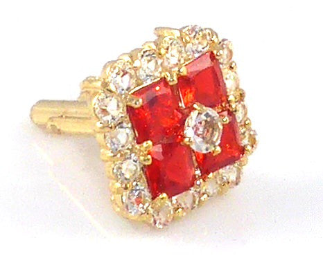Hot Red Ruby Cufflinks