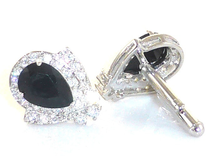 Black Sapphire Topaz Cufflinks