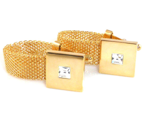 Lawyer Square Gold Copper Cufflinks