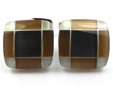 "November" Cufflinks with matching Scarf