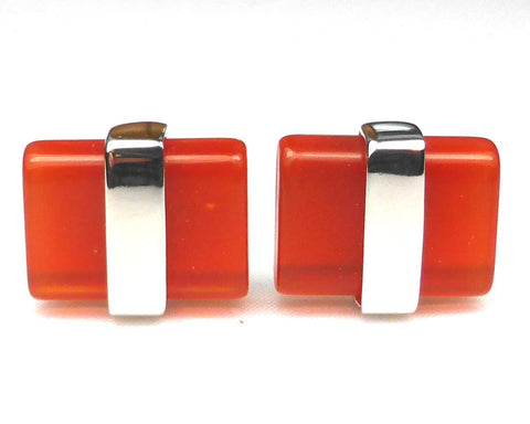 Classic Square Brown Cufflinks