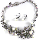 Silver Necklace & earrings
