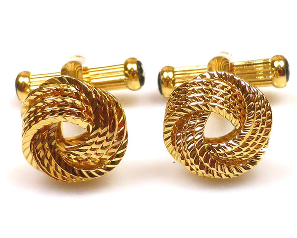 Gold Love Knot Cufflinks