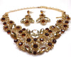 Daisy Rhinestone Necklace & earrings