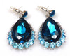 Blue Crystal Necklace & earrings