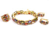 Multicolour Gold Mona Lisa Jewellery Set