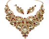 Topaz Rhinestone Necklace & earrings