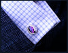 Purple Crystal Cufflinks