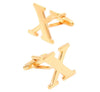 X gold Cufflinks