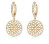Gold Diamond Drop Earrings