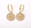 Gold Diamond Drop Earrings