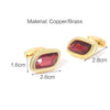 Gold Crystal Cufflinks