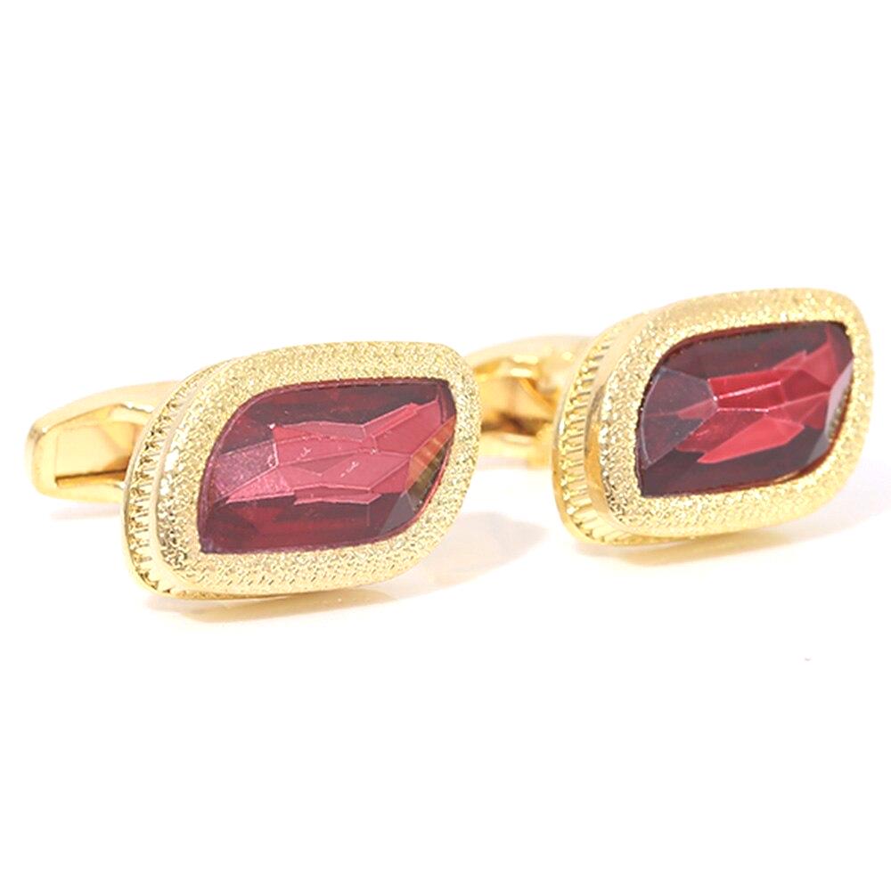 Gold Crystal Cufflinks