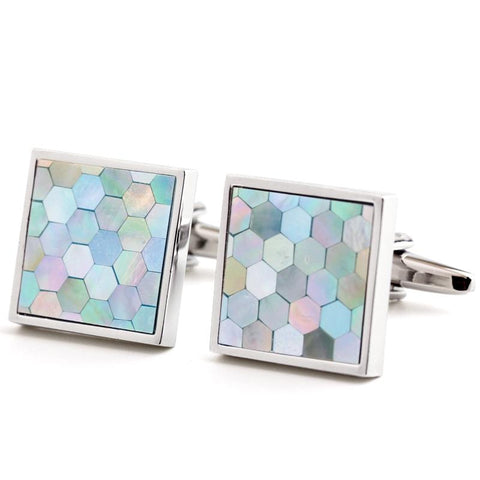 SILVER PLATED CUFFLINKS