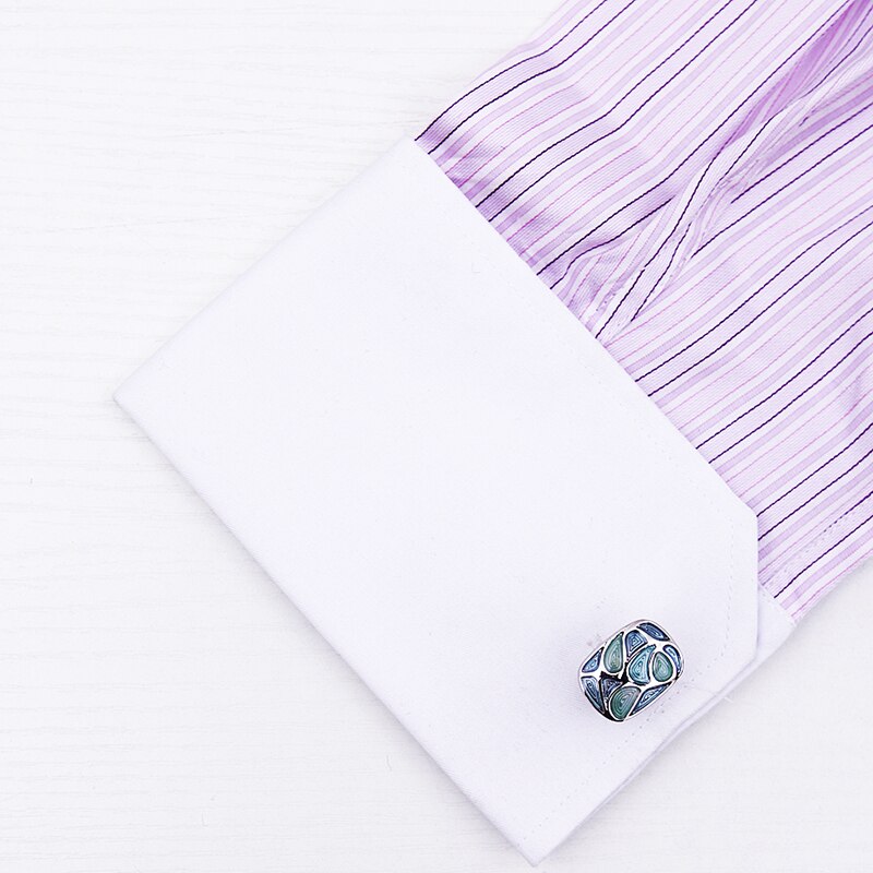 Green Sliver Cufflinks