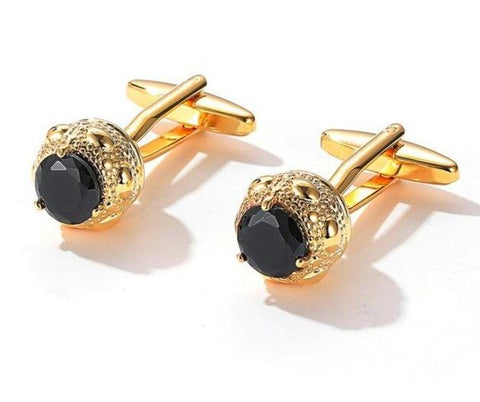 CHAMPAGNE GLASS GOLD CUFFLINKS