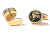 GOLD ROUND CUFFLINKS