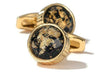 GOLD ROUND CUFFLINKS