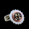 Gear silver Cufflinks