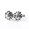 Vintage Flower Shaped Crystal Cufflinks