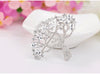 Elegant Cubic Zirconia Pin Brooch